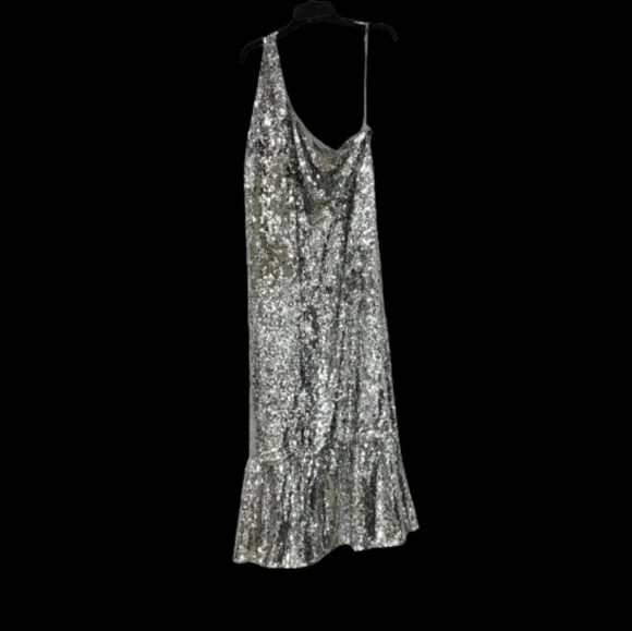NWT MAEVE Anthropologie One-shoulder Sequin Dress - Picture 5 of 9